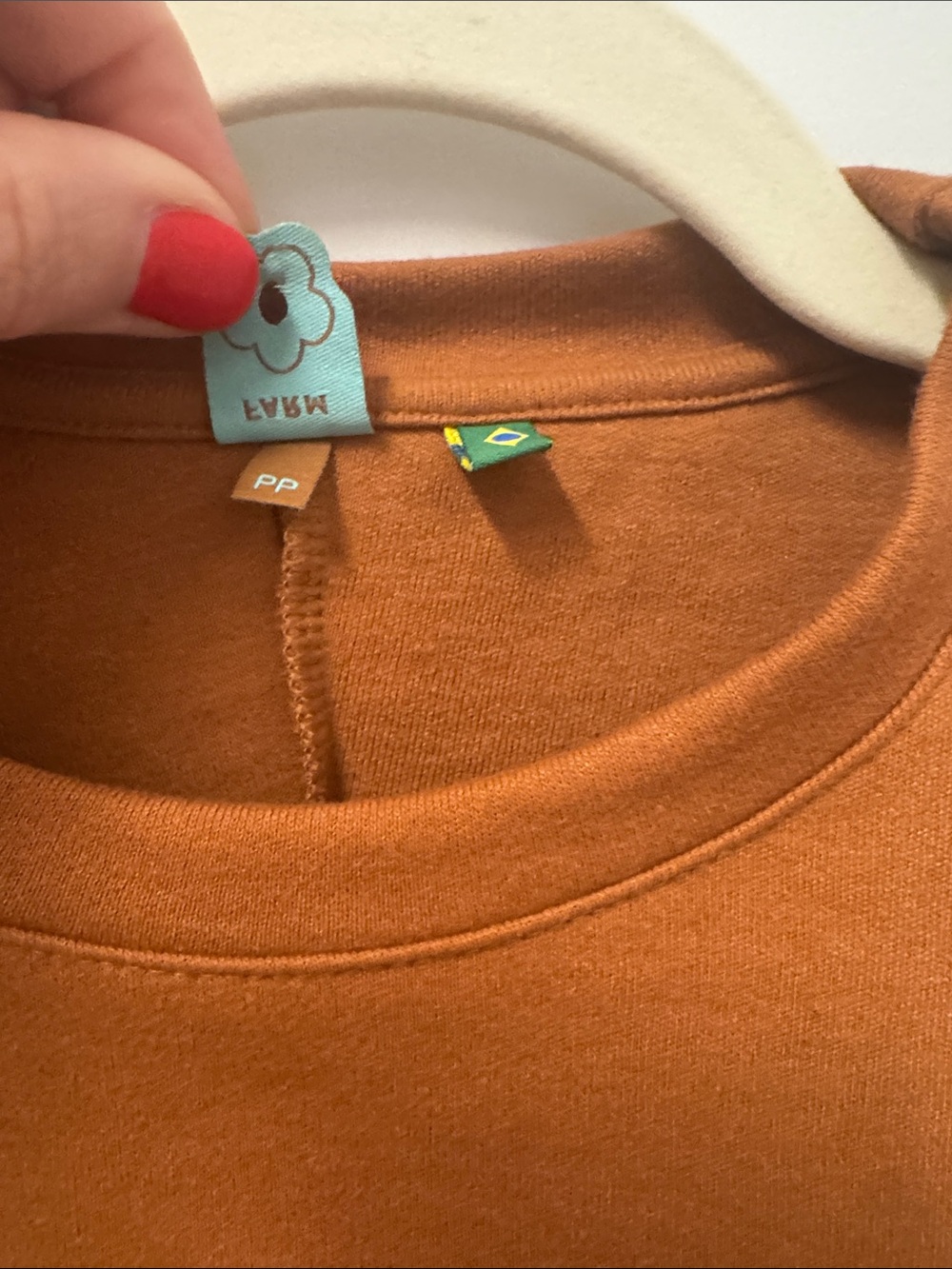 FARM Rio Rust Ruched-Side Midi Dress - Picture 4 of 4